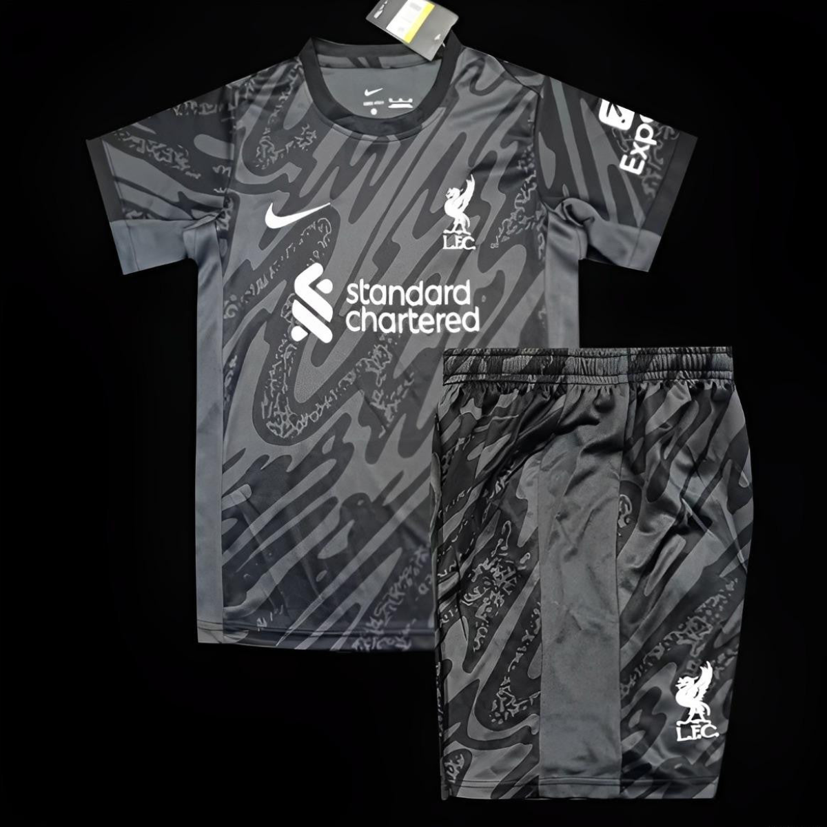 24/25 Kids Liverpool Black Goalkeeper Jersey