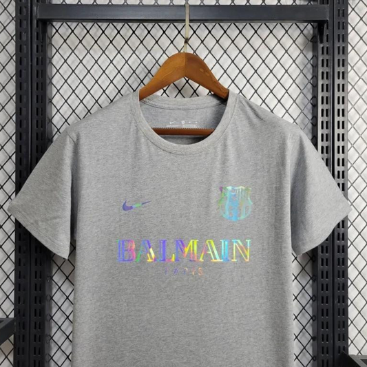 24/25 Barcelona x Balmain  Gray Training Jersey