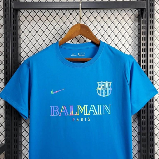 24/25 Barcelona x Balmain  Blue Training Jersey