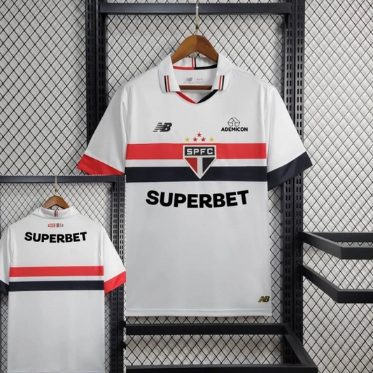 24/25 Sao Paulo Home Jersey + All Sponsors