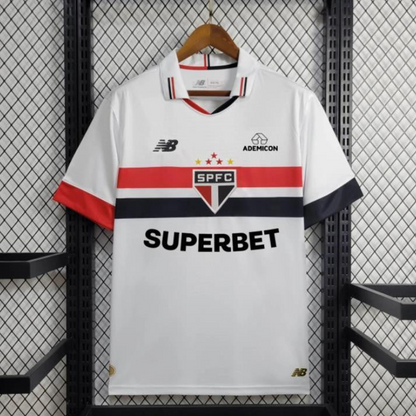 24/25 Sao Paulo Home Jersey + All Sponsors