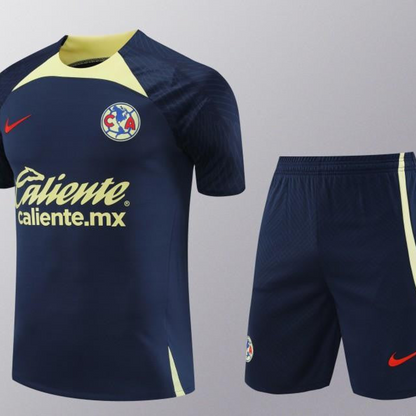 24/25 Club America Navy Short Sleeve Jeresy+Shorts