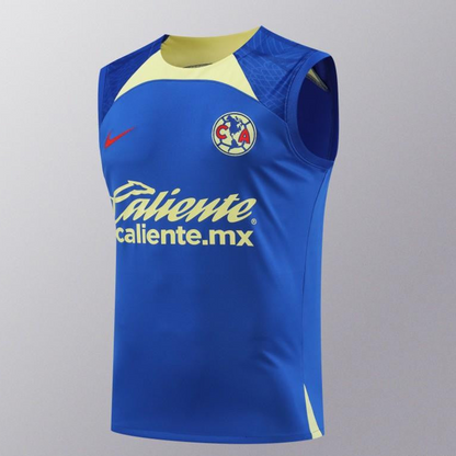 24/25 Club America Blue/Yellow Vest Jeresy+Shorts