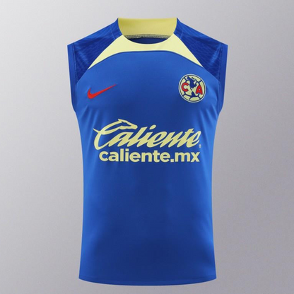 24/25 Club America Blue/Yellow Vest Jeresy+Shorts