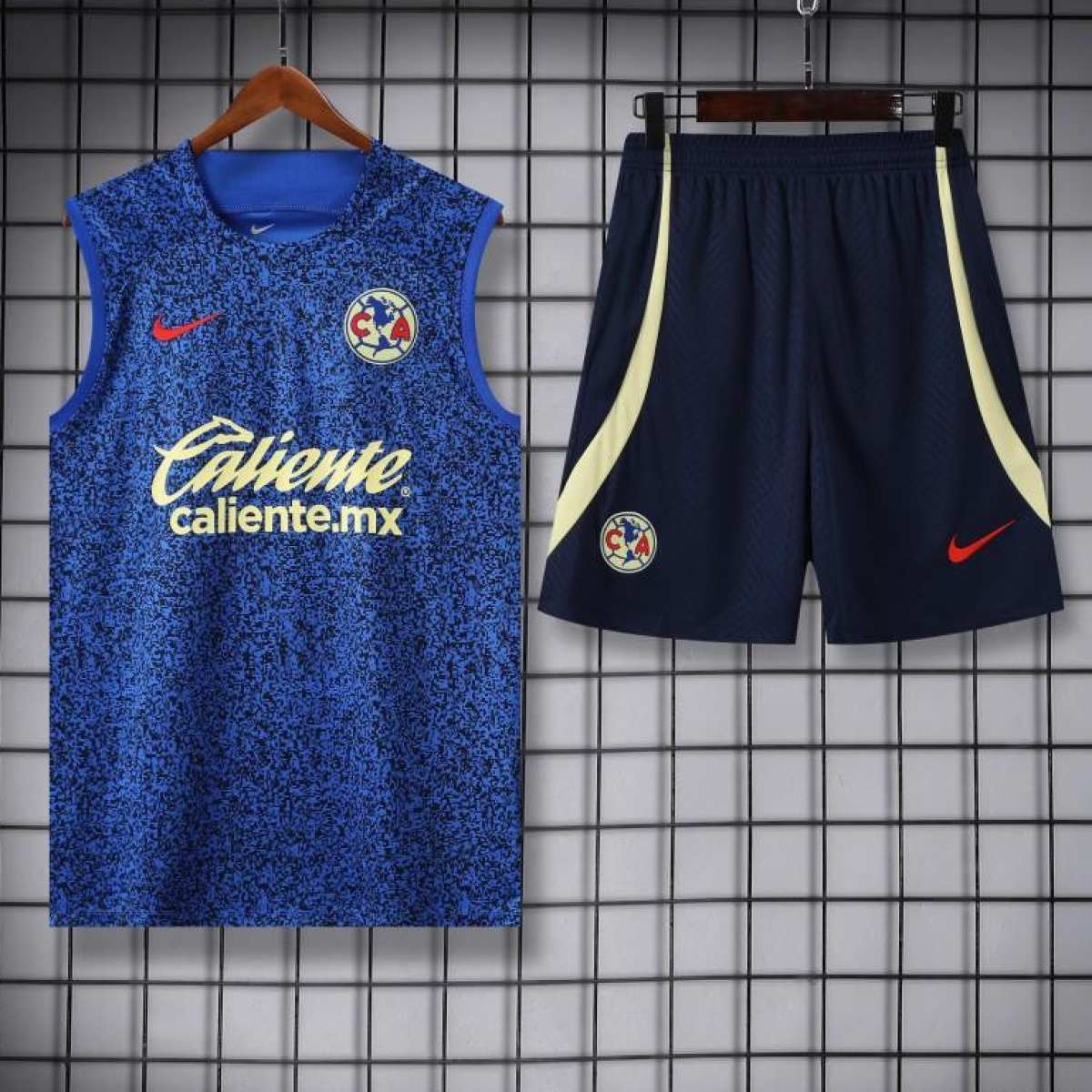 24/25 Club America Blue Vest Jeresy+Shorts