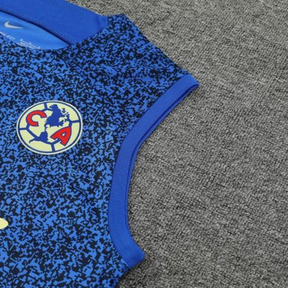 24/25 Club America Blue Vest Jeresy+Shorts
