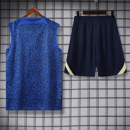24/25 Club America Blue Vest Jeresy+Shorts