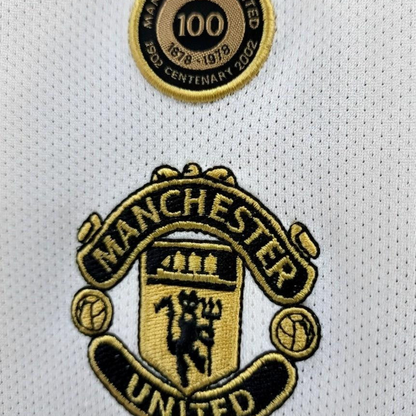Retro 01/02 Manchester United Third Centenary Long Sleeve Reversible Jersey