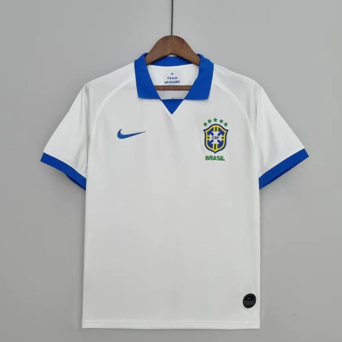 Retro 2019 Brazil Away White Jersey