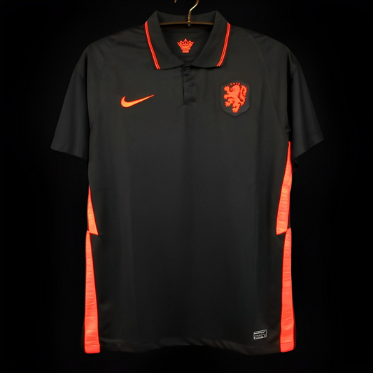 Retro 2020 Netherlands Away Black Jersey