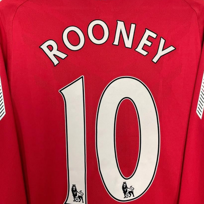 Retro 10/11 Manchester United Home Long Sleeve Jersey