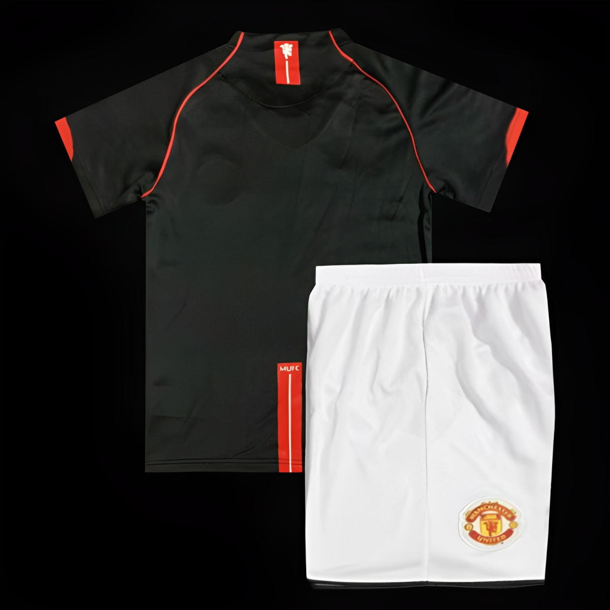 Retro Kids 07/08 Manchester United Away Black Jersey