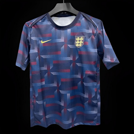 2024 England Navy Grid Special Training Jersey