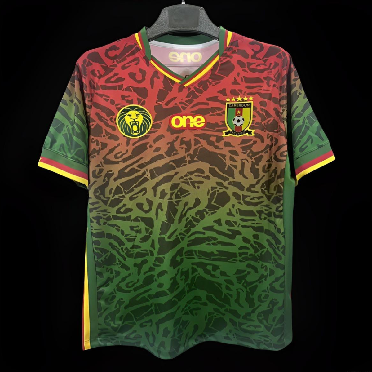 2024 cameroon Green/Red Pre-Match Training Jersey