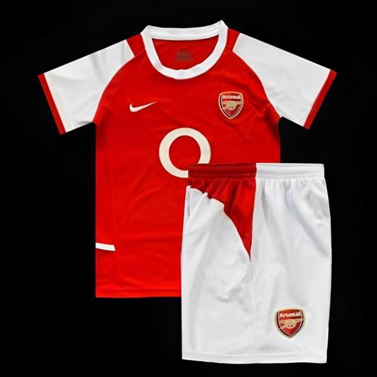 Retro Kids 02/04 Arsenal Home Jersey