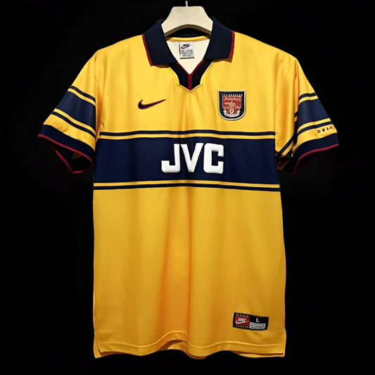 Retro 97/99 Arsenal Away Yellow Jersey
