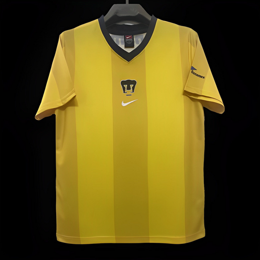 Retro 00/01 Pumas UNAM Away Yellow Jersey