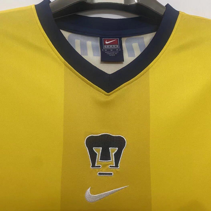 Retro 00/01 Pumas UNAM Away Yellow Jersey