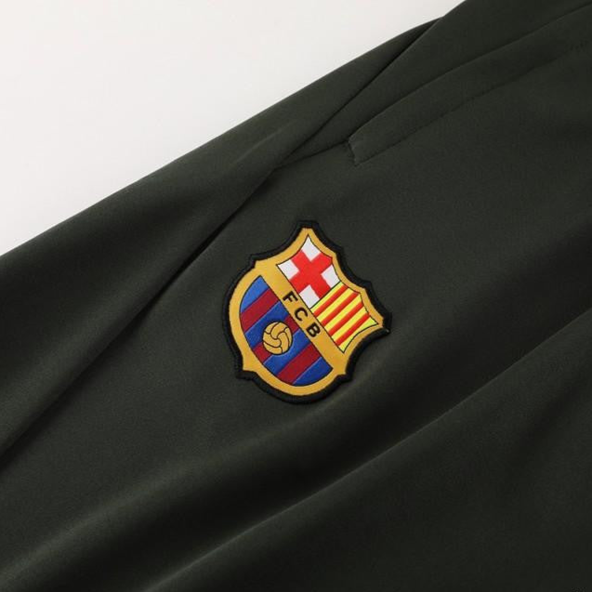 23/24 Barcelona Dark Green Half Zipper Jacket+Pants