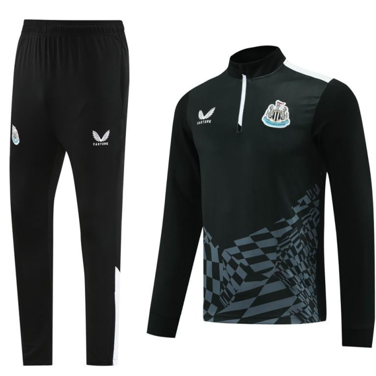 23/24 Newcastle United Black Half Zipper Jacket+Pants