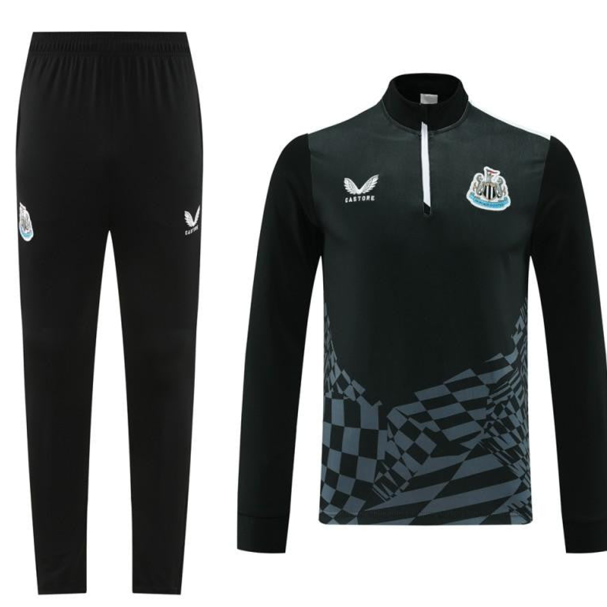 23/24 Newcastle United Black Half Zipper Jacket+Pants