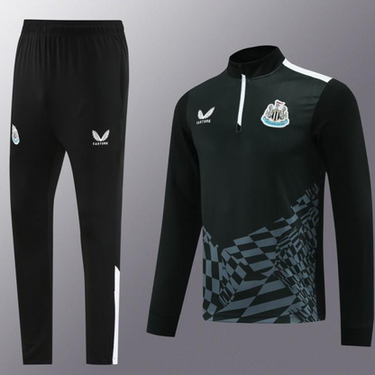 23/24 Newcastle United Black Half Zipper Jacket+Pants