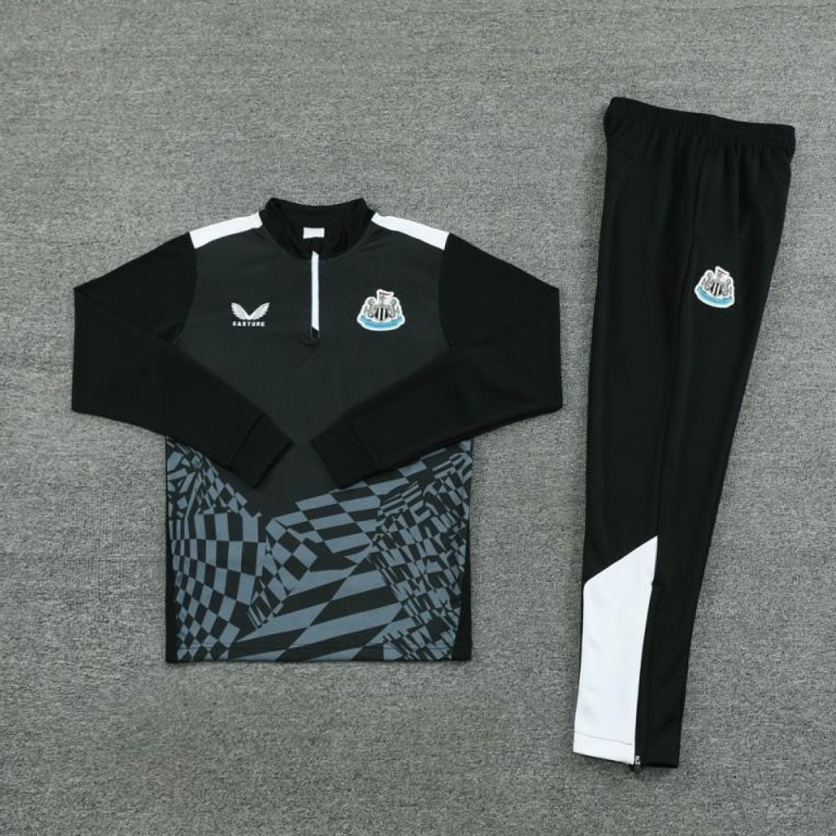 23/24 Newcastle United Black Half Zipper Jacket+Pants