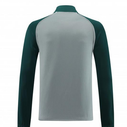 2023 NIKE Grey/Dark Green Hoodie Full Zipper Jacket +Pants