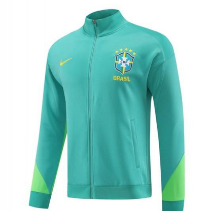 23/24 Brazil Green Full Zipper Jacket+Pants