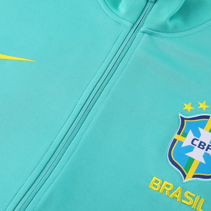 23/24 Brazil Green Full Zipper Jacket+Pants