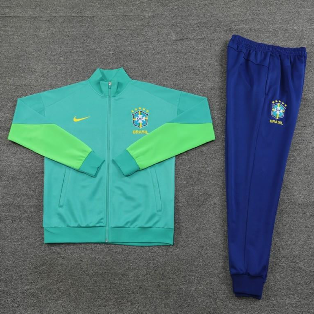 23/24 Brazil Green Full Zipper Jacket+Pants