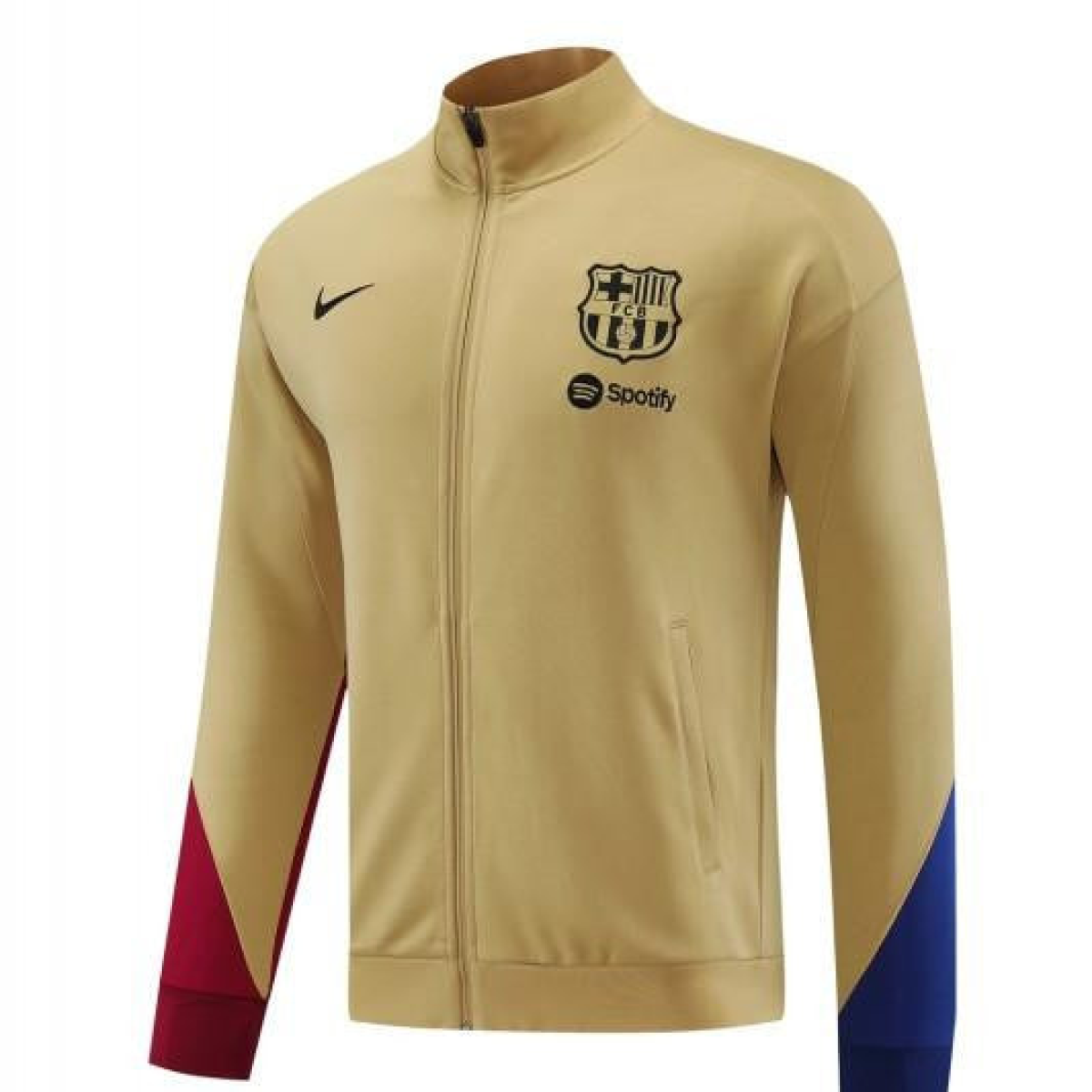 23/24 Barcelona khaki Full Zipper Jacket+Pants