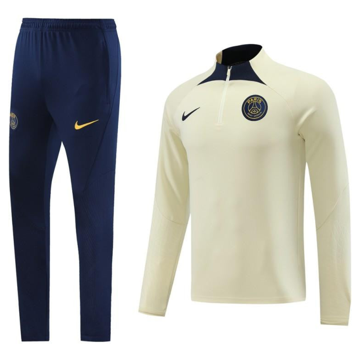 23/24 PSG Yellow Half Zipper Jacket+Pants