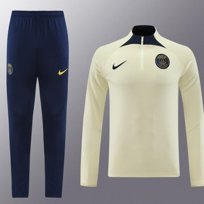 23/24 PSG Yellow Half Zipper Jacket+Pants
