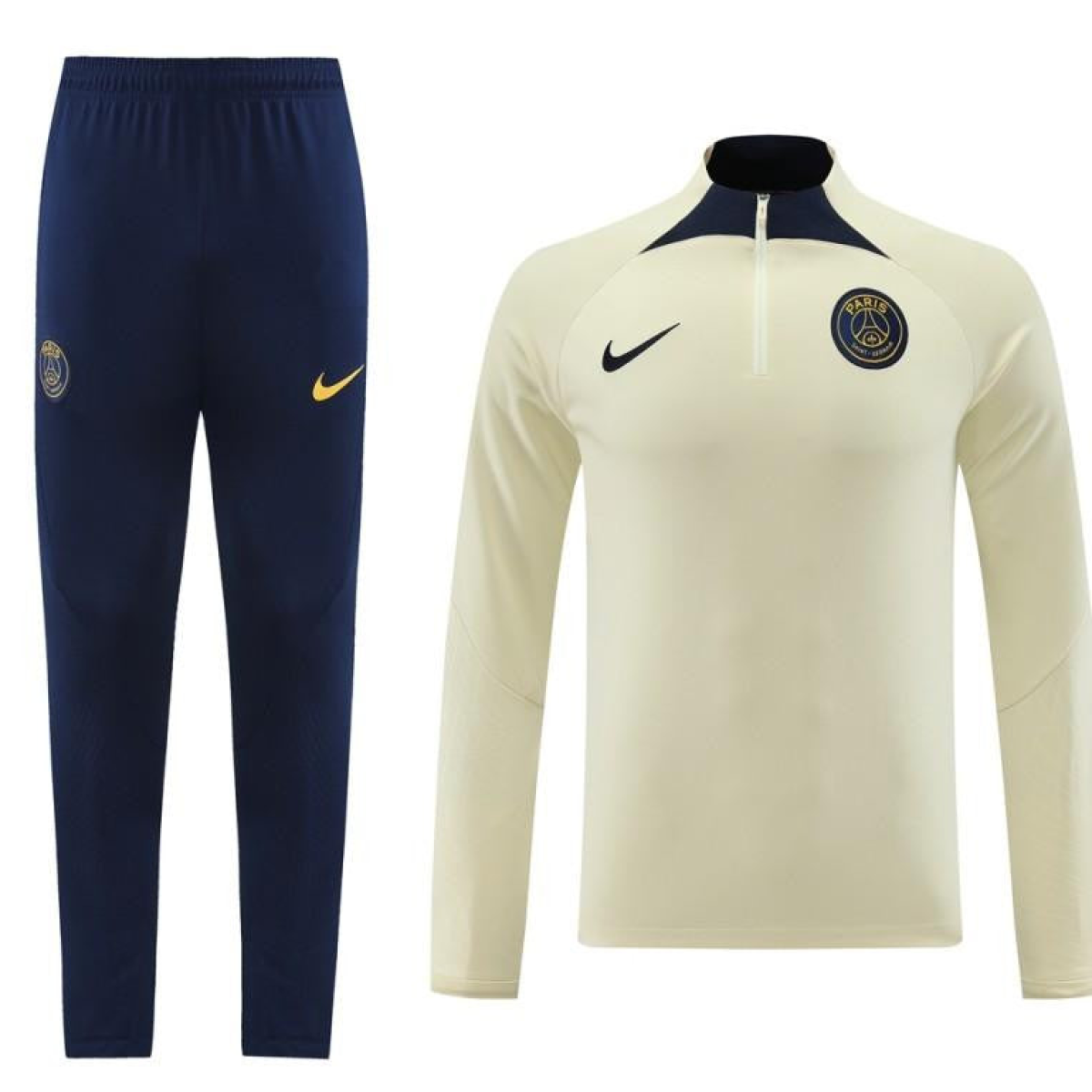 23/24 PSG Yellow Half Zipper Jacket+Pants