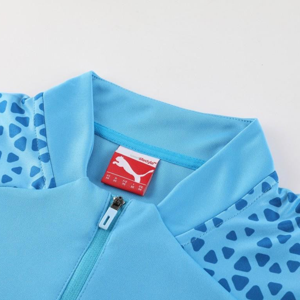 23/24 Manchester City Blue Half Zipper Jacket+Pants