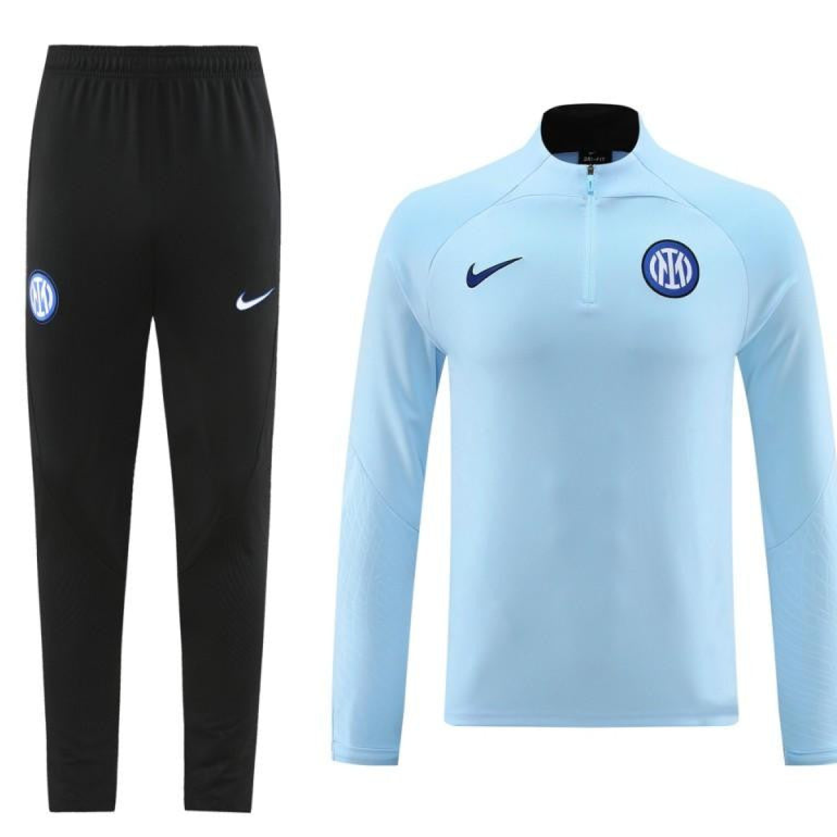23/24 Inter Milan Light Blue Half Zipper Jacket+Pants