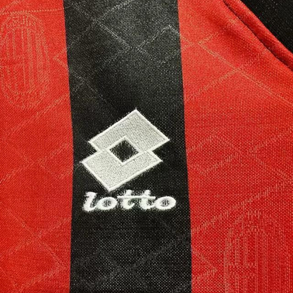 Retro 93/94 AC Milan Home Champion League Jersey With Patches