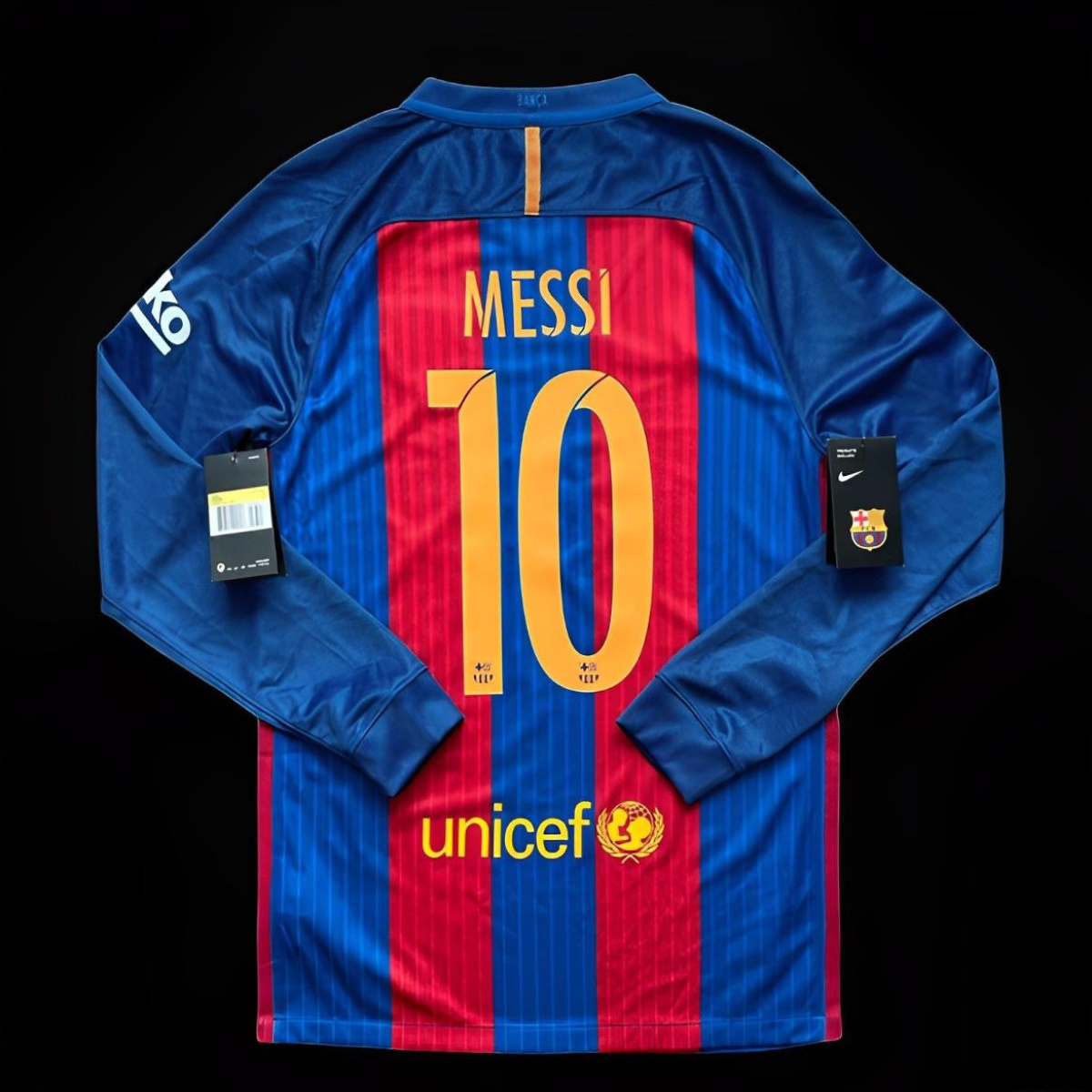 Retro 16/17 Barcelona Home Long Sleeve Jersey