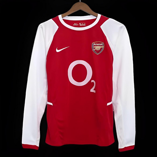 Retro 02/04 Arsenal Home Long Sleeve Jersey