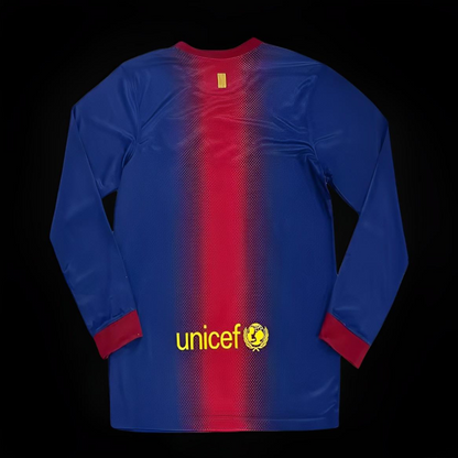Retro 12/13 Barcelona Home Long Sleeve Jersey