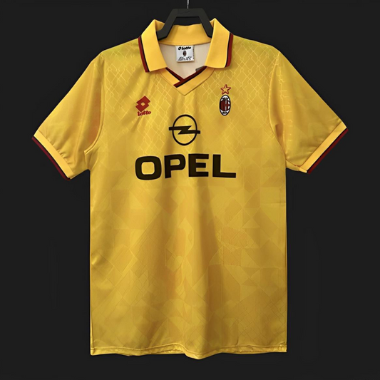 Retro 95/96 AC Milan Third Yellow Jersey