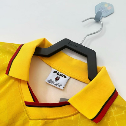 Retro 95/96 AC Milan Third Yellow Jersey