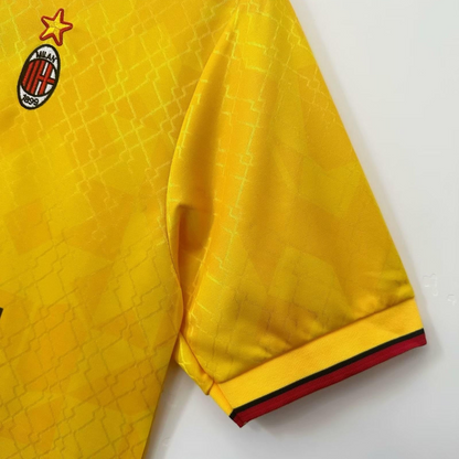 Retro 95/96 AC Milan Third Yellow Jersey