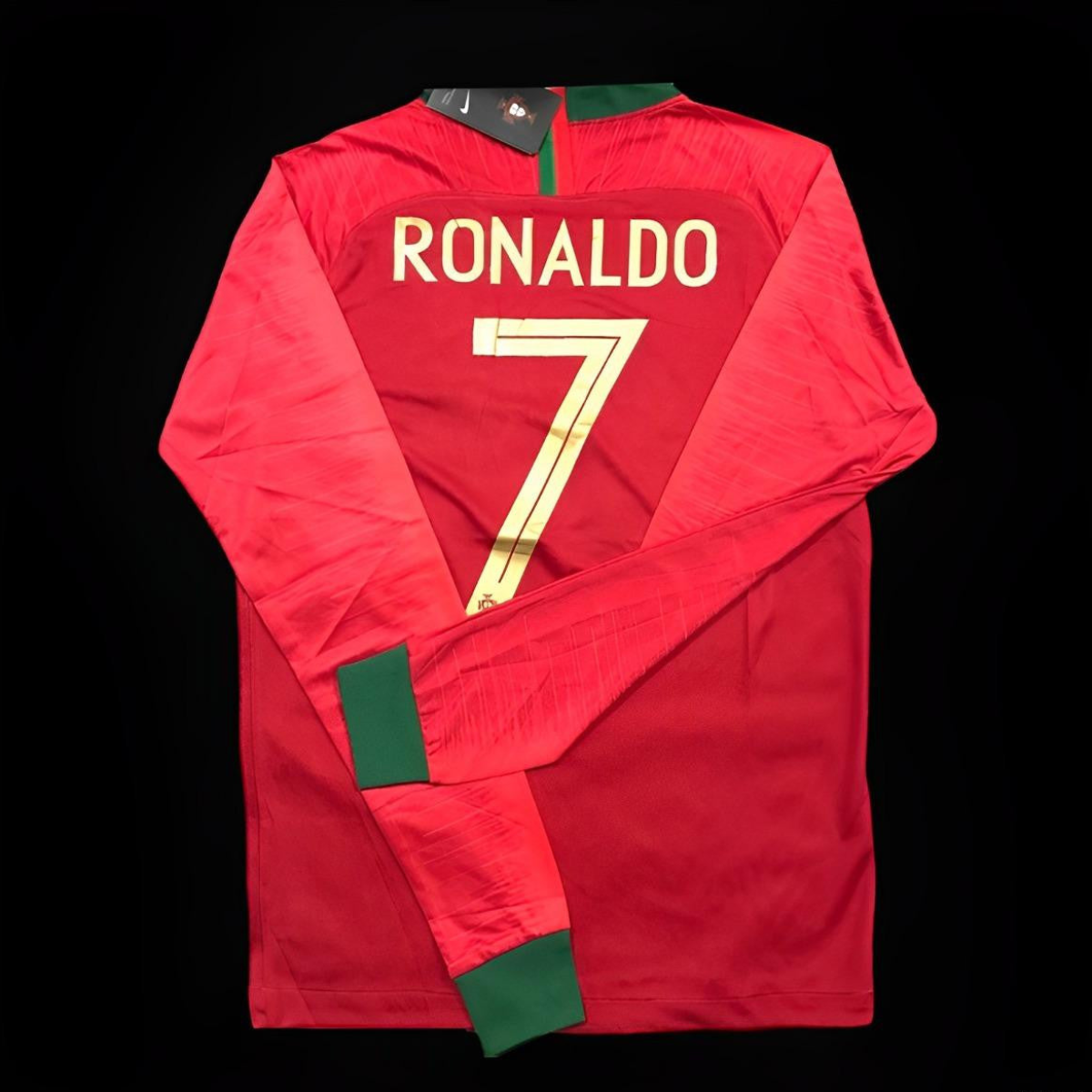 Retro 2018 Portugal Home Long Sleeve Jersey