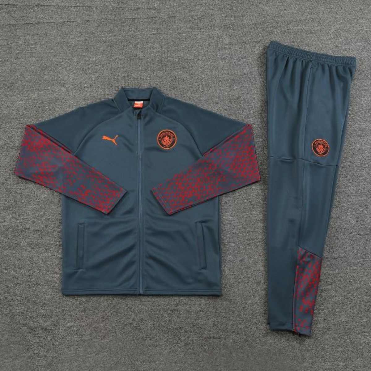 23/24 Manchester City Grey Full Zipper Jacket+Pants