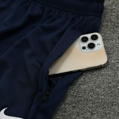 23/24 Al-Nassr Black/Blue Half Zipper Jacket +Pants