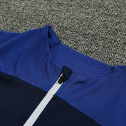 23/24 Al-Nassr Black/Blue Half Zipper Jacket +Pants