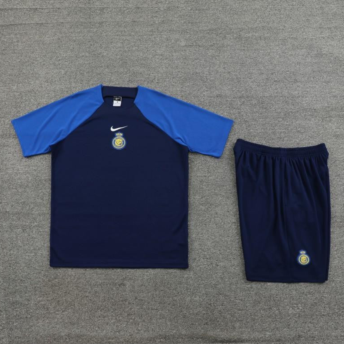 23/24 Al-Nassr Black/Blue Short Sleeve Jersey+Shorts
