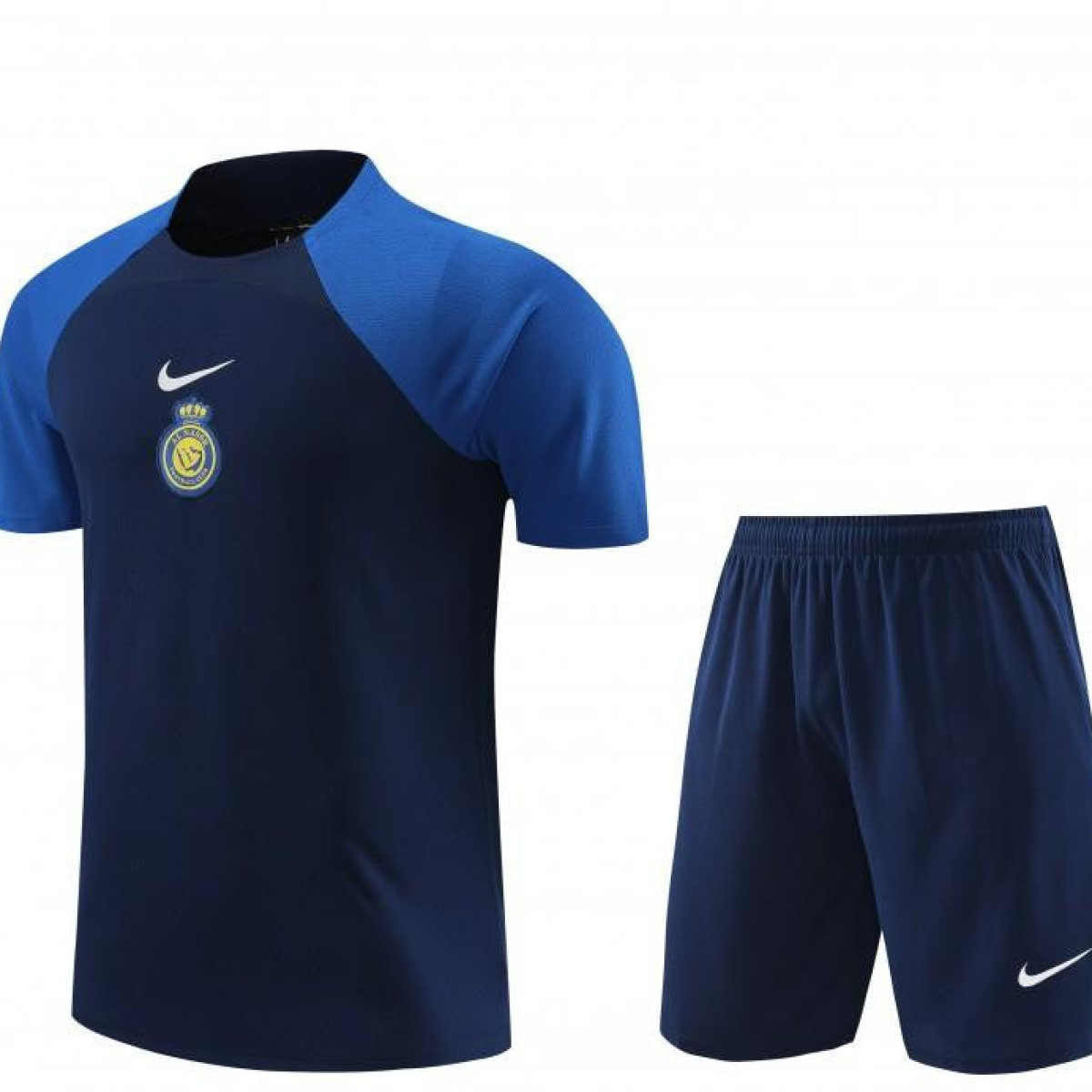 23/24 Al-Nassr Black/Blue Short Sleeve Jersey+Shorts
